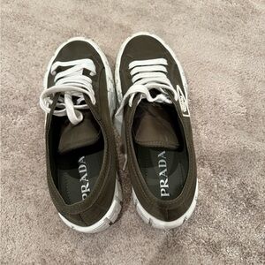 dark green PRADA shoes